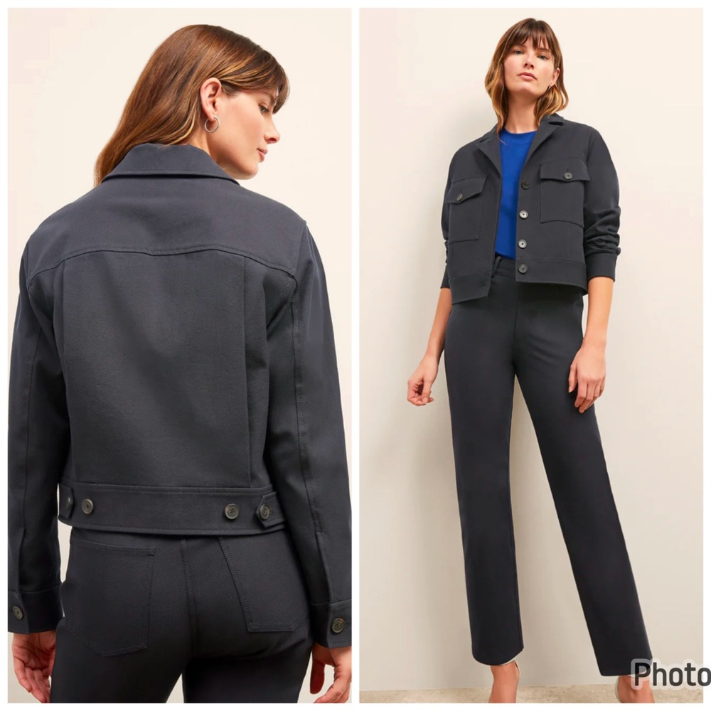 MM Lafleur Rhoda Jacket Better Than Denim‎ In Ink Black Medium